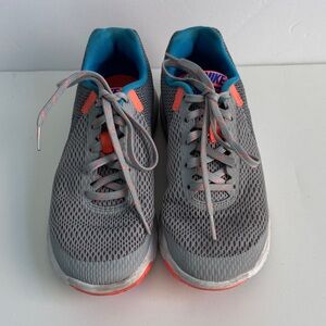 Nike Gray with Blue & Orange Sneakers